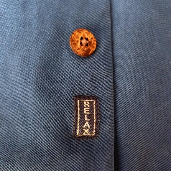 Tommy Bahama Shirt Mens Medium Blue Silk Button Up Short Sleeve Casual - Picture 3 of 5